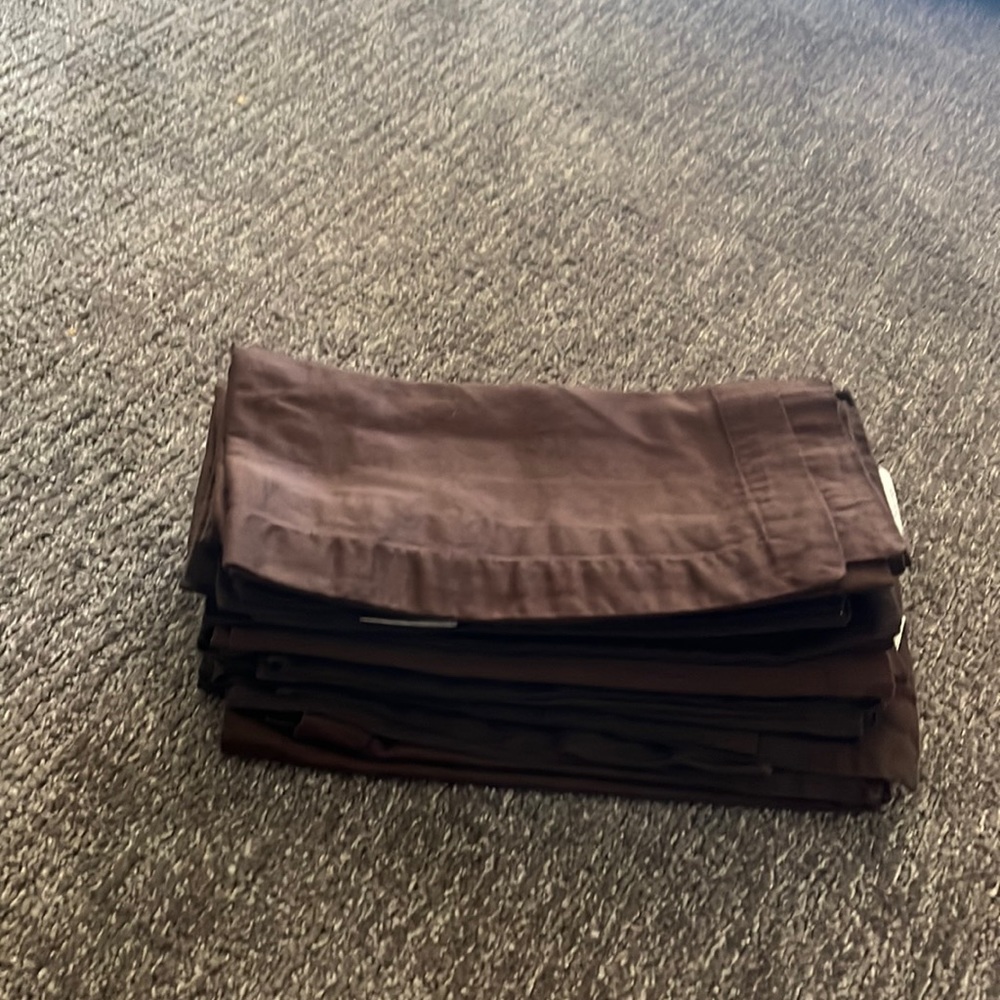 Cappuccino Crate and Barrel Cloth Napkins (12)